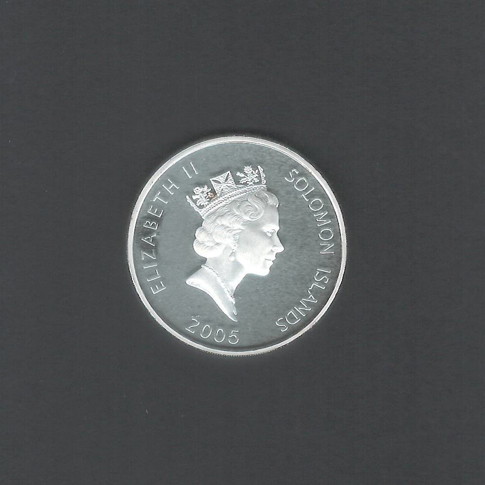 2005 $25 Legendary Fighting Ships HMS Victory Solomon Islands Coin