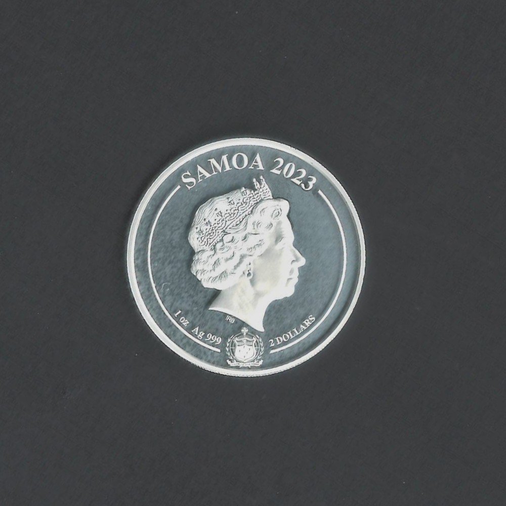 2023 Samoa $2 Mythical Creatures Nine-Tailed Fox BU Proof Coin