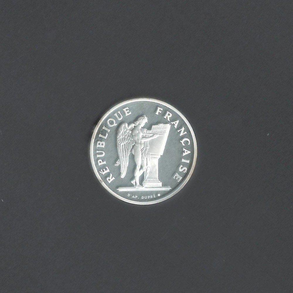 1989 100 Francs 200 Years Revolution Human Rights Silver France Coin