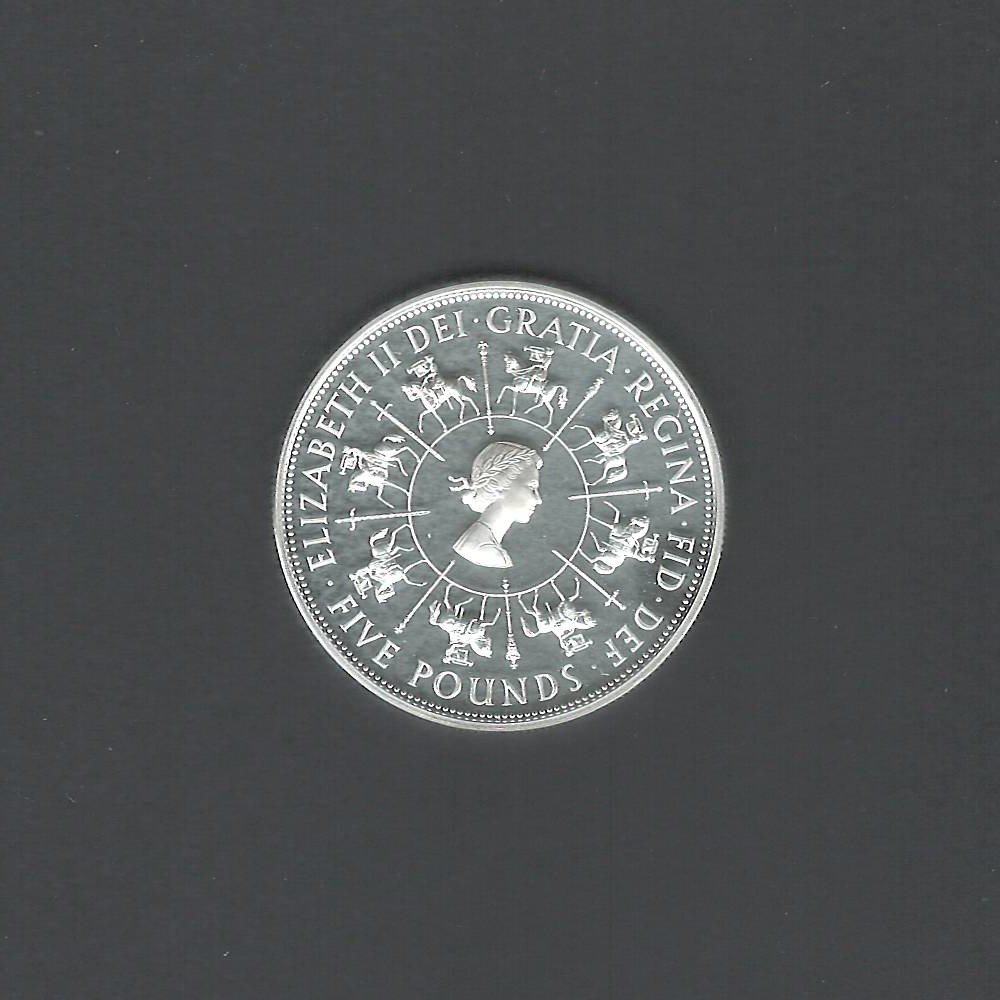 1993 £5 40th Anniversary of Coronation of Queen Elizabeth II B UNC Coin