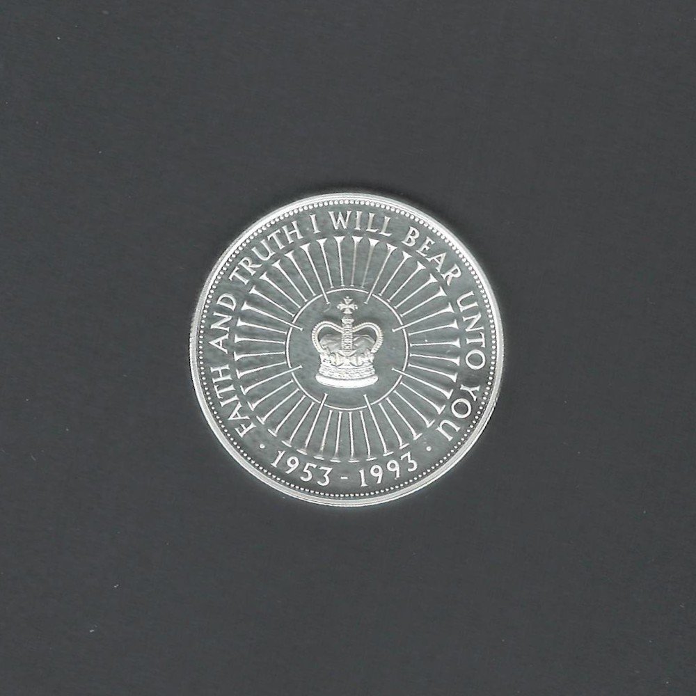 1993 £5 40th Anniversary of Coronation of Queen Elizabeth II B UNC Coin