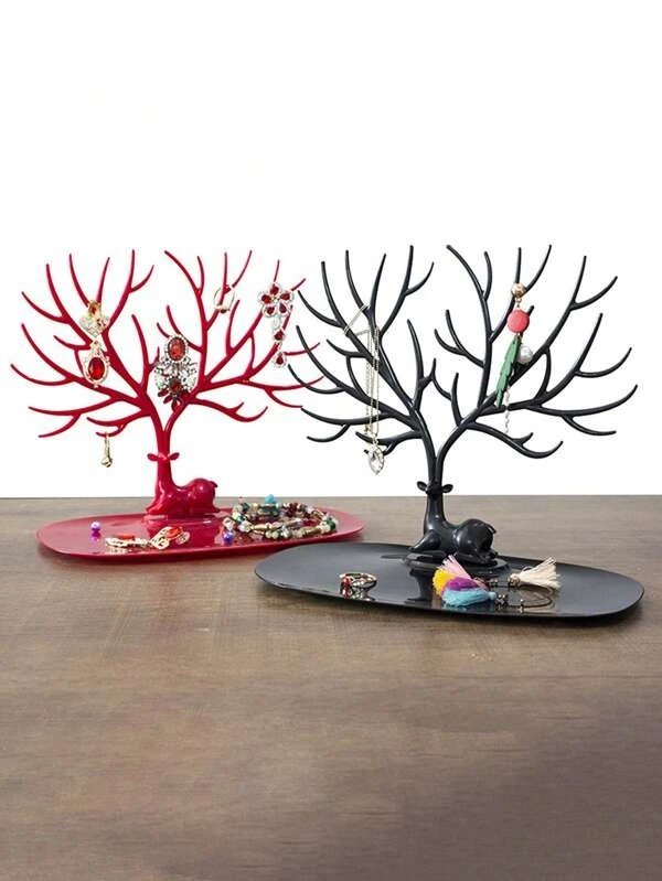 Deer Shaped Jewelry Organizer Display Stand For Earrings, Bracelets, Necklaces - Only Black available at this time