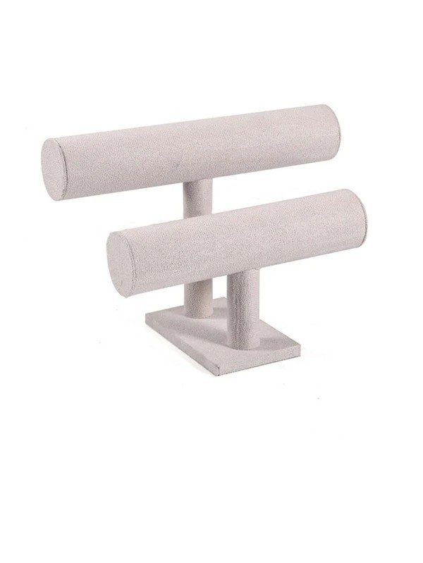 Nice and Velvety Double Layer Jewelry Stand - Great for Watches, Bracelets, Jewelry!