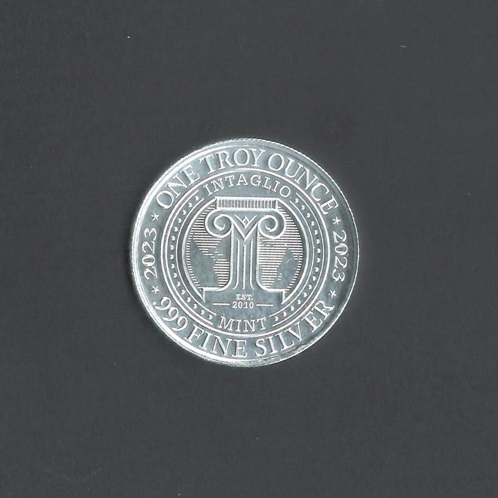 2023 Intaglio UFOs Over China Silver BU 1 Troy oz Round